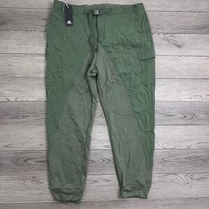 Adidas Adicross ADX Quilted Men Size XL Green NEW Jogger Athleisure Sweatpants